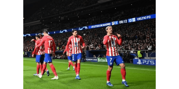 Atlético Madrid vede skupinovou fázi Ligy mistrů s neporazitelností